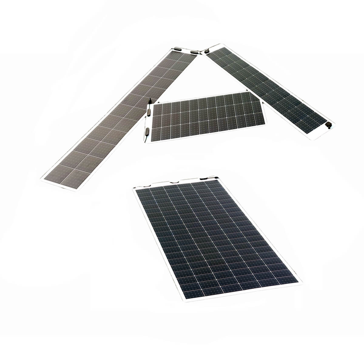 Panouri solare Module fotovoltaice de înaltă eficiență din siliciu monocristalin flexibil 365-385W